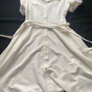 Sharagano Cream Button-Up Blouse